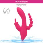 OLEY Üçlü Tavşan Vibratör - Pembe - Görsel 6