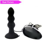 RON Uzaktan Kumandalı Güçlü Titreşimli Boğumlu Vantuzlu Silikon Anal Plug Vibratör - Görsel 8