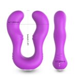 SERAPH Strapless Çift Taraflı G Spot Çatal Vibratör - Mor - Görsel 8