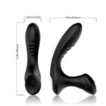 PRIME TOYS Storm Manyetik Şarjlı Uzaktan Kumandalı Perine ve Prostat Uyarıcı Masaj Vibratör - Görsel 8