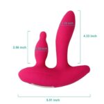 TALON Kablosuz Kumandalı Anal Vajina ve Klitoris Uyarıcı 3 in 1 Lay-On Vibratör - Görsel 6
