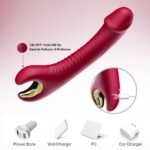 PRIME TOYS Tornado 360° Dönebilen Su Geçirmez G Nokta Uyarıcı Vibratör - Bordo - Görsel 6