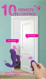 TRI-WE Kablosuz Kumandalı Manyetik Şarjlı 3 in 1 Giyilebilir Vibratör - Pembe - Görsel 6