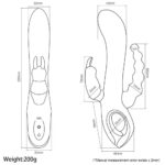 VETIRY Triple Curve Şarjlı 3 in 1 Rabbit Vibratör - Görsel 6