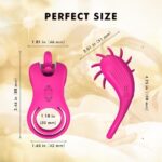 WIND MAGIC Testis ve Penis Halkalı Klitoris Uyarıcı Çiftler İçin Dil Vibratör - Görsel 7