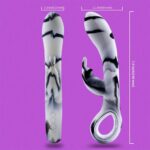 ZERA Tutma Aparatlı Klitoris ve G-Spot Uyarıcı 2 in 1 Rabbit Vibratör - Görsel 7