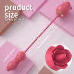 ROSE PRO 7 İleri Geri ve Dil Hareketli Klitoris ve Göğüs Ucu Uyarıcı Yeni Nesil 2 in 1 Gül Vibratör - Görsel 7