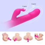RAIN LOVE İleri Geri ve 360° Rotasyon Hareketli Su Geçirmez Vantuzlu Rabbit Vibratör - Görsel 2