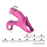 RANGER Klitoris ve G Nokta Uyarıcı Testis ve Penis Halkası - Pembe - Görsel 2