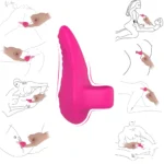 Ring Güçlü Titreşimli Parmağa Takılabilir Klitoris Uyarıcı Mini Parmak Vibratör - Görsel 2