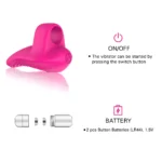 Ring Güçlü Titreşimli Parmağa Takılabilir Klitoris Uyarıcı Mini Parmak Vibratör - Görsel 5