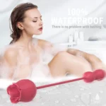 ROSE PRO 7 İleri Geri ve Dil Hareketli Klitoris ve Göğüs Ucu Uyarıcı Yeni Nesil 2 in 1 Gül Vibratör - Görsel 4