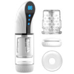 Şarjlı İleri Geri ve Dönme Hareketli ve Emiş Özellikli 3 in 1 LCD Ekran Otomatik Vajina Mastürbatör - Görsel 7