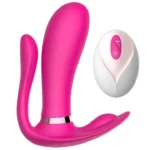 Şarjlı Isıtmalı Kablosuz Kumandalı Anal Vajina Klitoris Uyarıcı Giyilebilir 3 in 1 Panty Vibratör