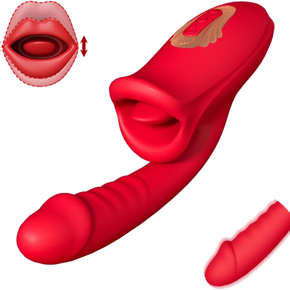 Şarjlı Klitoris Uyarıcı Dil Dudak Hareketli G Nokta Uyarıcı Güçlü Titreşimli 2 in 1 Oral Vibratör - 1 Şarjlı Klitoris Uyarıcı Dil Dudak Hareketli G Nokta Uyarıcı Güçlü Titreşimli 2 in 1 Oral Vibratör - Görsel 1