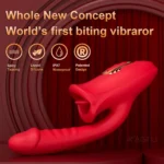Şarjlı Klitoris Uyarıcı Dil Dudak Hareketli G Nokta Uyarıcı Güçlü Titreşimli 2 in 1 Oral Vibratör - Görsel 3