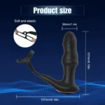 Şarjlı Testis Penis Halkalı Dalga ve İleri Geri Hareketli Titreşimli Perine Prostat Uyarıcı Vibratör - Görsel 5
