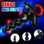 Şarjlı Tutma Aparatlı Anal Beads Eğilebilir Çift Motorlu Güçlü Titreşimli Boncuk Anal Vibratör - Görsel 3