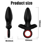 Şarjlı Tutma Aparatlı Güçlü Titreşimli Anal Plug 2 in 1 Çift Motorlu Perine Prostat Masaj Vibratör - Görsel 7