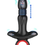 Şarjlı Tutma Aparatlı İleri Geri Hareketli Titreşimli 3 Motorlu Prostat Uyarıcı Anal Vibratör