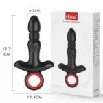 Şarjlı Tutma Aparatlı İleri Geri Hareketli Titreşimli 3 Motorlu Prostat Uyarıcı Anal Vibratör - Görsel 5