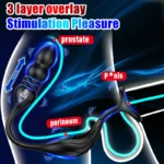 Şarjlı Uzaktan Kumandalı İleri Geri Hareketli Penis Halkalı Boğumlu Perine Prostat Uyarıcı Vibratör - Görsel 2