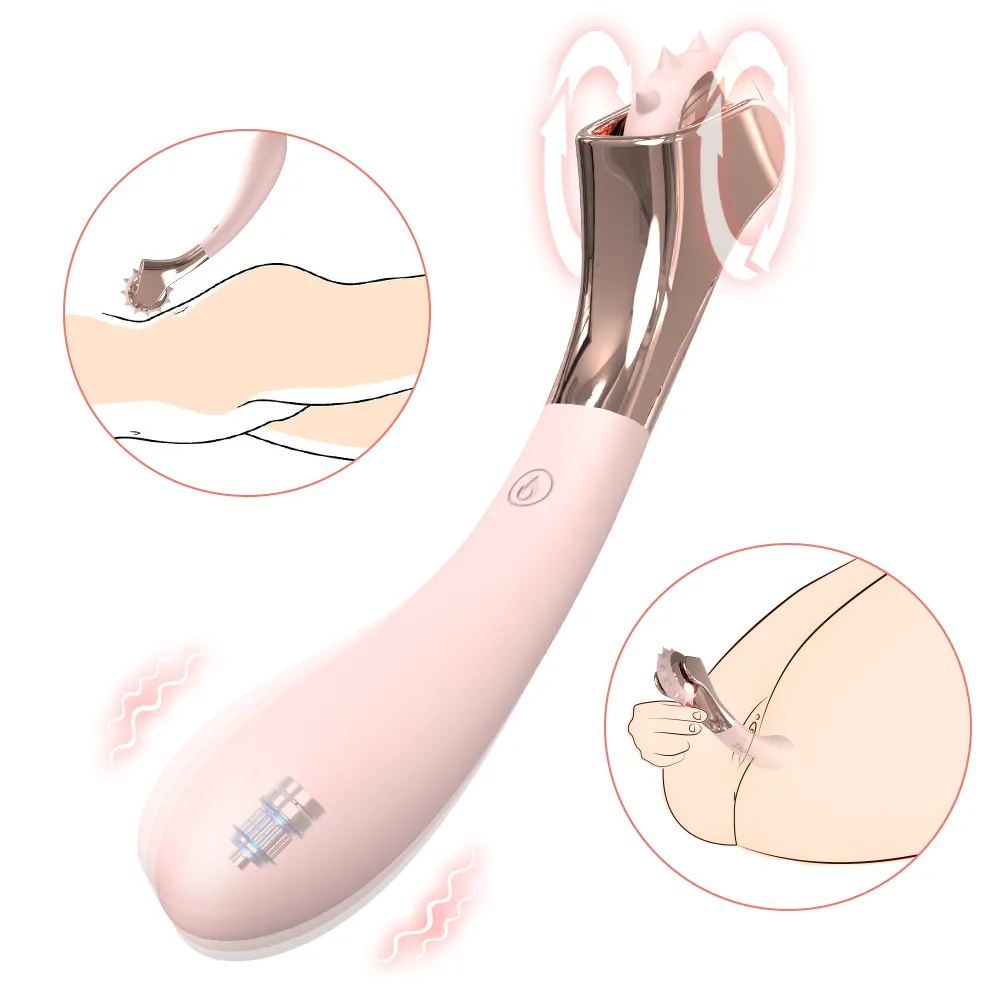 Seductive Wheel Şarjlı Çift Uçlu Kullanım G Nokta Uyarıcı 2 in 1 Gıdıklayıcı Masaj Vibratörü - 1 Seductive Wheel Şarjlı Çift Uçlu Kullanım G Nokta Uyarıcı 2 in 1 Gıdıklayıcı Masaj Vibratörü - Görsel 1