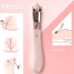 Seductive Wheel Şarjlı Çift Uçlu Kullanım G Nokta Uyarıcı 2 in 1 Gıdıklayıcı Masaj Vibratörü - Görsel 2