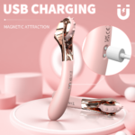 Seductive Wheel Şarjlı Çift Uçlu Kullanım G Nokta Uyarıcı 2 in 1 Gıdıklayıcı Masaj Vibratörü - Görsel 6