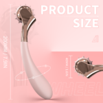 Seductive Wheel Şarjlı Çift Uçlu Kullanım G Nokta Uyarıcı 2 in 1 Gıdıklayıcı Masaj Vibratörü - Görsel 7