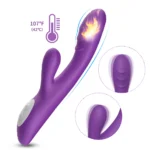 PRIME TOYS Spark Isıtmalı Klitoris ve G Spot Uyarıcı 2 in 1 Rabbit Vibratör - Mor - Görsel 2