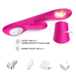 PRIME TOYS Spark Isıtmalı Klitoris ve G Spot Uyarıcı 2 in 1 Rabbit Vibratör - Pembe - Görsel 5