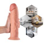 Stew - King Size Realistic Giant Dildo Kalın Büyük Boy Gerçekçi Doku Testissiz Realistik Yapay Penis 26x5.3 CM - Görsel 3