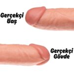 Stew - King Size Realistic Giant Dildo Kalın Büyük Boy Gerçekçi Doku Testissiz Realistik Yapay Penis 26x5.3 CM - Görsel 6