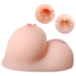 Susan - Anal Vajina Çift Girişli Titreşimli Isıtmalı Realistik Göğüs Mastürbatör 1.8 KG - Görsel 4