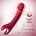 PRIME TOYS Tornado 360° Dönebilen Su Geçirmez G Nokta Uyarıcı Vibratör - Bordo - Görsel 3