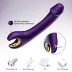 PRIME TOYS Tornado 360° Dönebilen Su Geçirmez G Nokta Uyarıcı Vibratör - Mor - Görsel 4