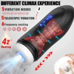 Traveler 1 Gen. Isıtmalı İnleme Sesli İleri Geri Hareket Emiş Titreşimli Vajina Otomatik Mastürbatör - Görsel 2
