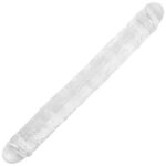 Ultra Soft Realistic Double Ended Clear Dildo Yumuşak Doku Gerçekçi Çift Taraflı Büyük Boy Realistik Şeffaf Yapay Penis 43 CM - Görsel 2