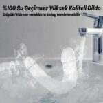Ultra Soft Realistic Double Ended Clear Dildo Yumuşak Doku Gerçekçi Çift Taraflı Büyük Boy Realistik Şeffaf Yapay Penis 43 CM - Görsel 6