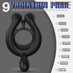 Unicorn Rct Kablosuz Kumandalı Klitoris Uyarıcı Vibratör Çiftlere Özel U TYPE Titreşimli Penis Yüzüğü - Görsel 4