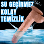 UNIQUE Realistik Dokuda Damarlı Dildo Vantuzlu Gerçekçi Yapay Penis 20 CM - Görsel 6