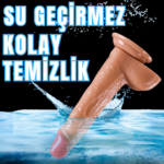 UNIQUE Realistik Dokuda Damarlı Dildo Vantuzlu Gerçekçi Yapay Penis 20 CM - Görsel 7