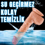 UNIQUE Realistik Dokuda Damarlı Dildo Vantuzlu Gerçekçi Yapay Penis 21 CM - Görsel 7