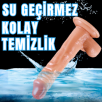 UNIQUE Realistik Dokuda Damarlı Dildo Vantuzlu Gerçekçi Yapay Penis 22 CM - Görsel 7