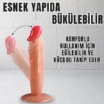 UNIQUE Realistik Dokuda Dildo Vantuzlu Gerçekçi Yapay Penis 17 CM - Görsel 4