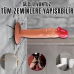 UNIQUE Realistik Dokuda Dildo Vantuzlu Gerçekçi Yapay Penis 17 CM - Görsel 5