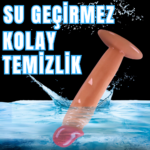 UNIQUE Realistik Dokuda Dildo Vantuzlu Gerçekçi Yapay Penis 17 CM - Görsel 7