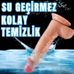 UNIQUE Realistik Dokuda Kalın Damarlı Dildo Vantuzlu Gerçekçi Yapay Penis 21 CM - Görsel 7