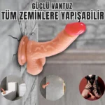 UNIQUE Realistik Dokuda Kavisli Dildo Vantuzlu Gerçekçi Yapay Penis 15 CM - Görsel 3